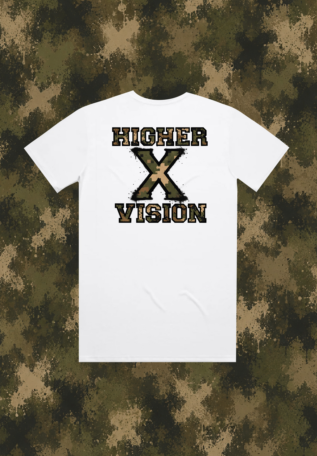 RUNNING TEE WHITE CAMO X