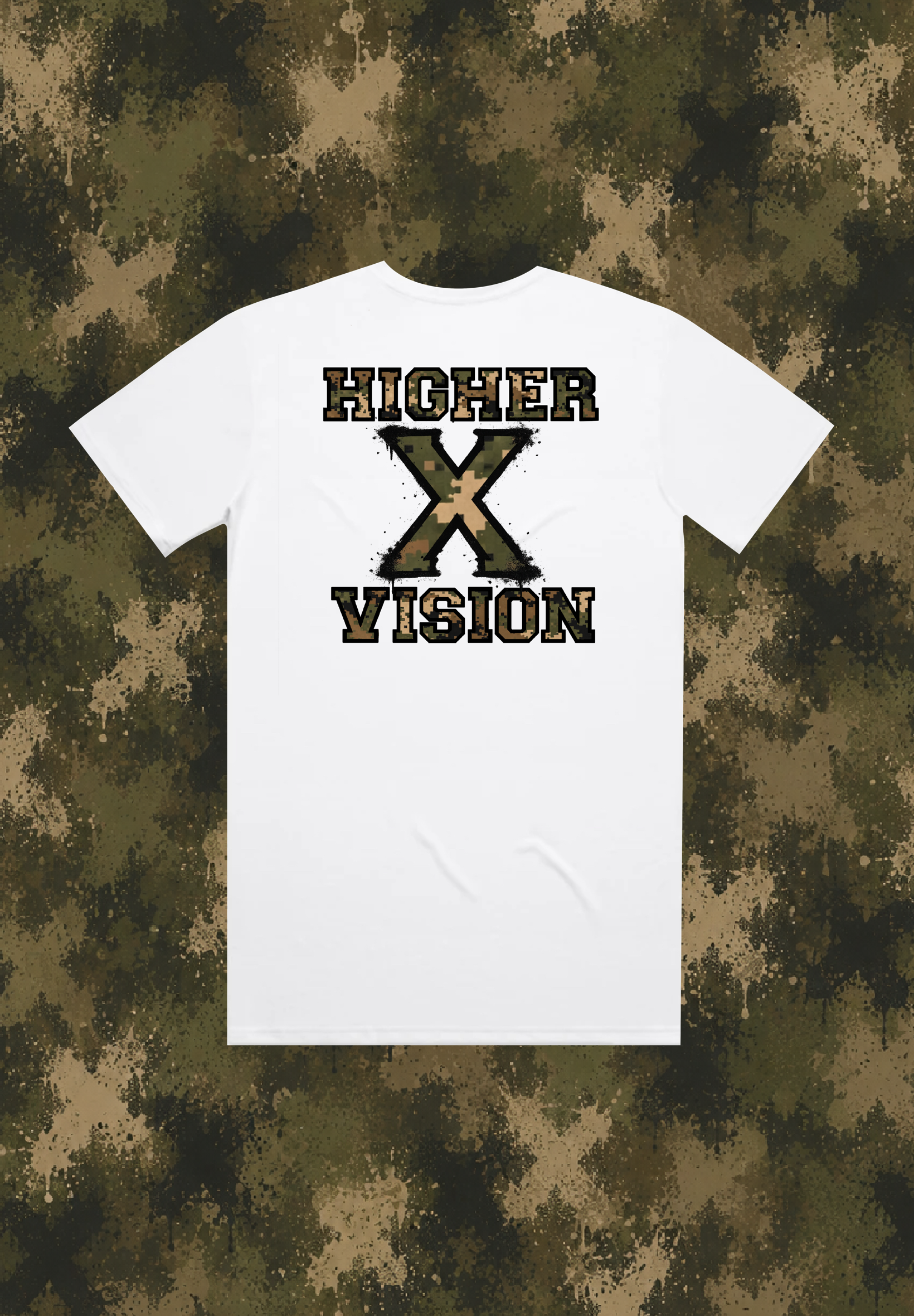 RUNNING TEE WHITE CAMO X