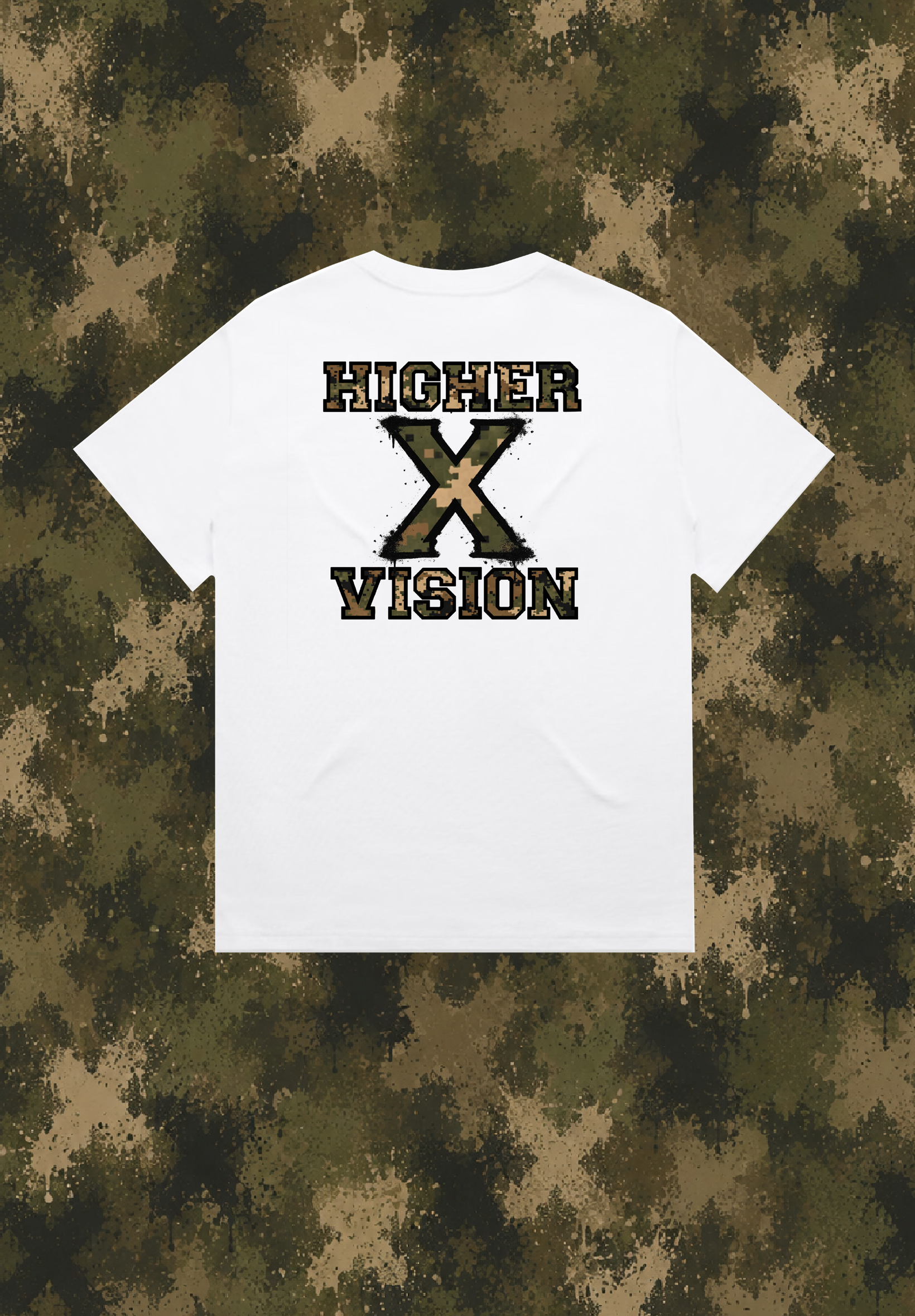 TEE WHITE CAMO X