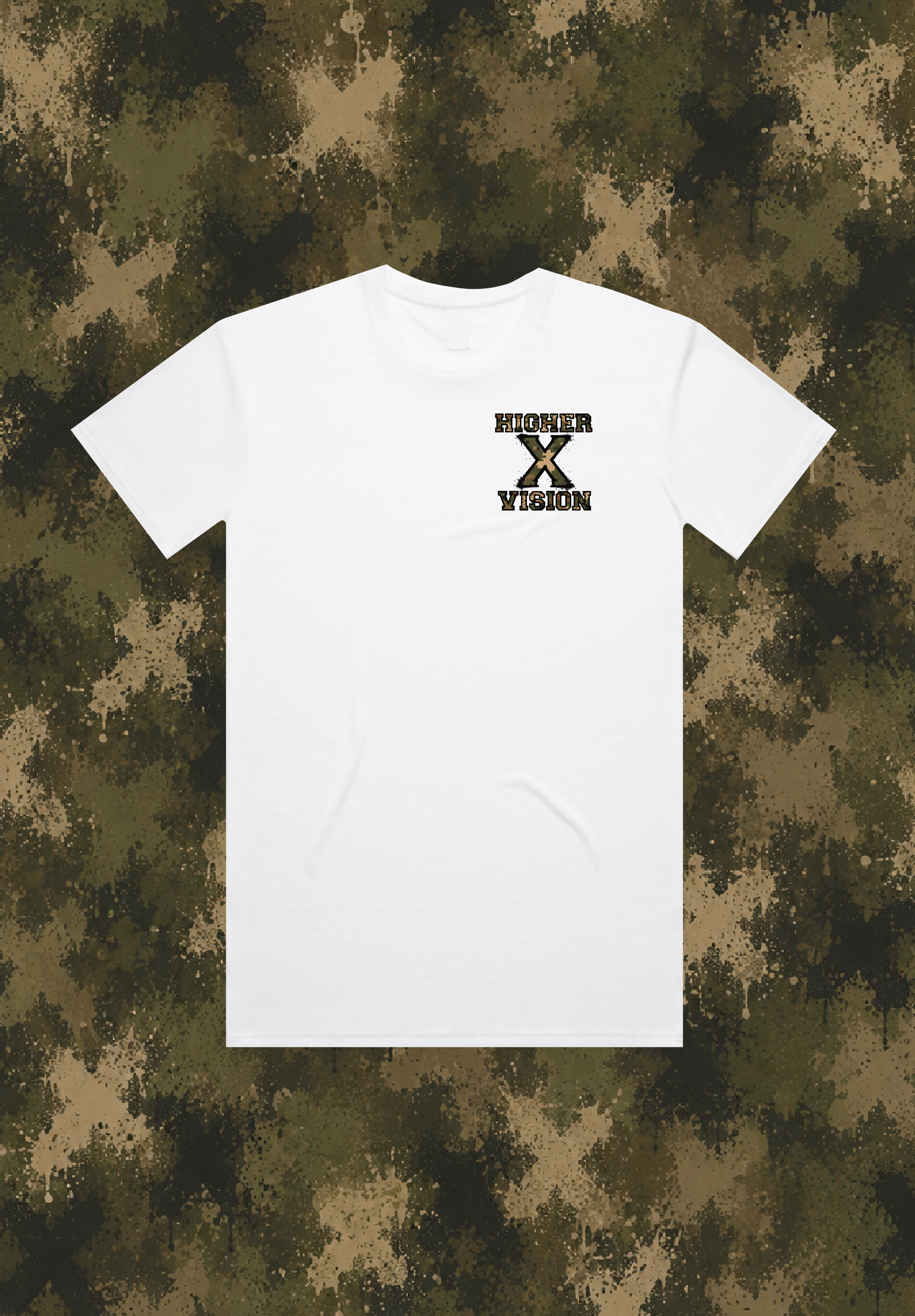 RUNNING TEE WHITE CAMO X