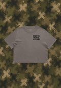 CROP TEE FADED GREY POSITIVE MENTAL ATTITUDE