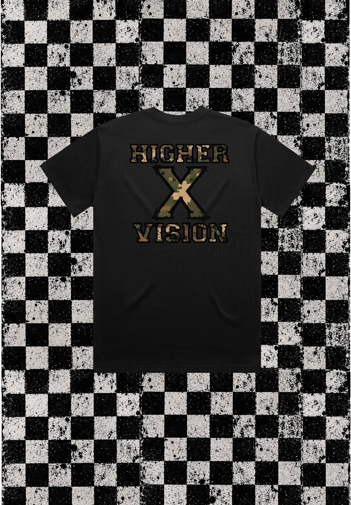 TEE BLACK CAMO X
