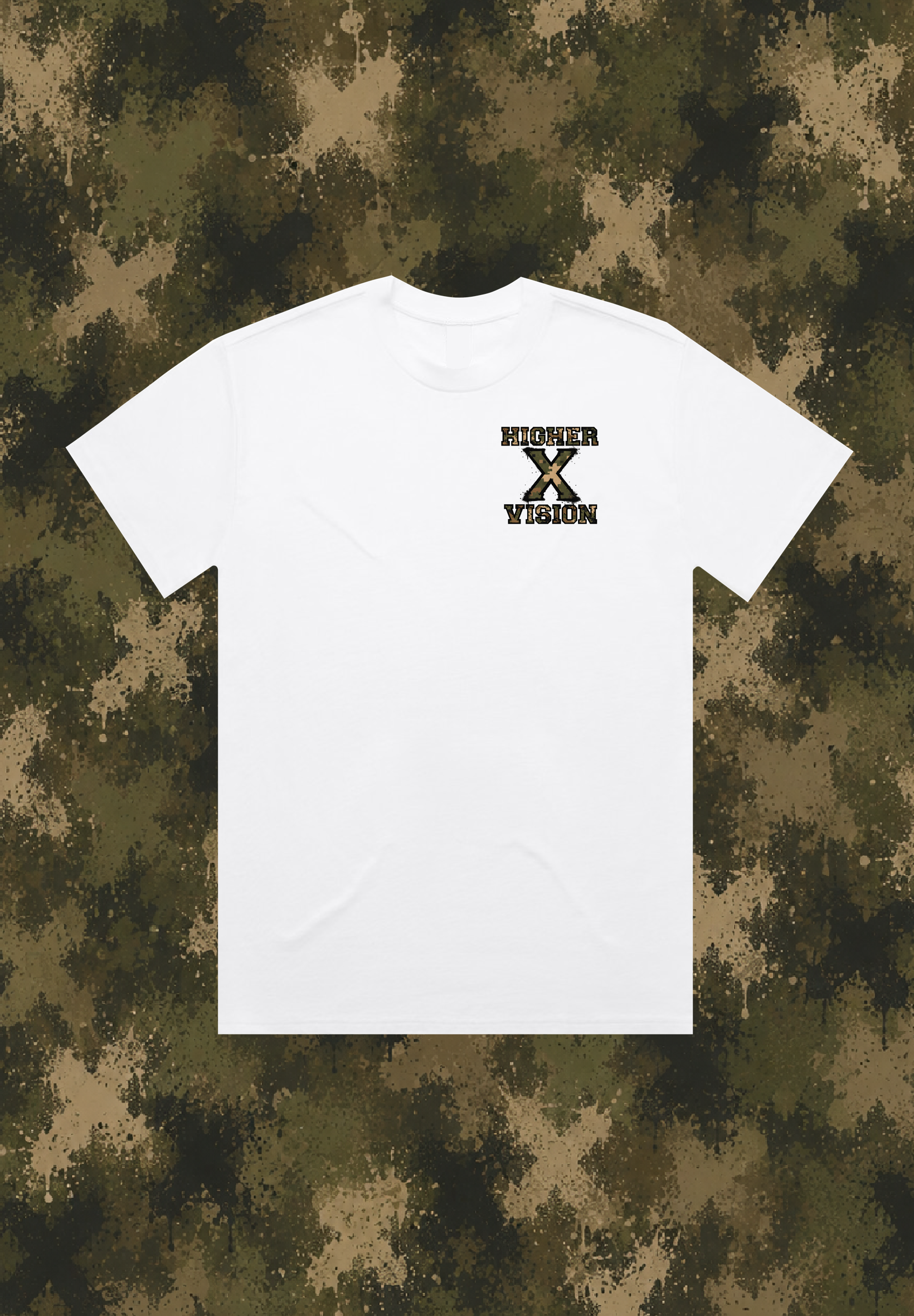 TEE WHITE CAMO X