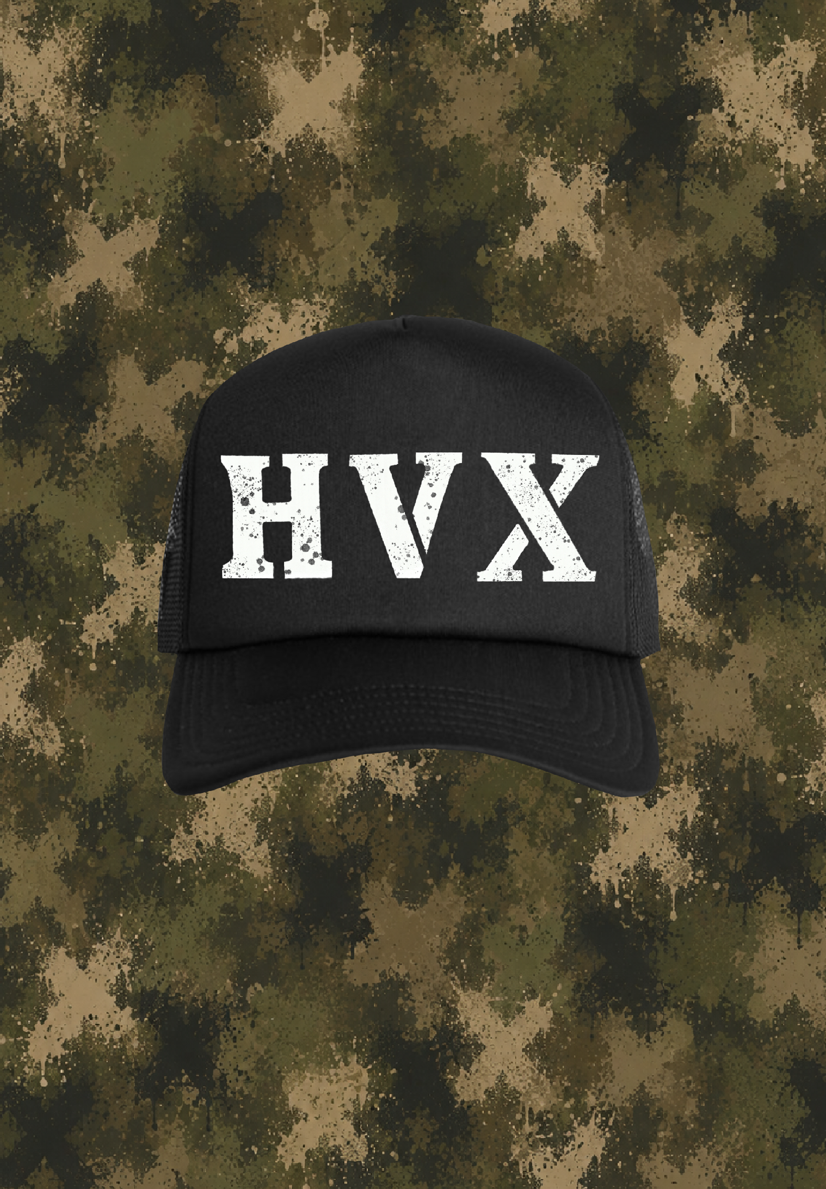 TRUCKER HAT BLACK HVX