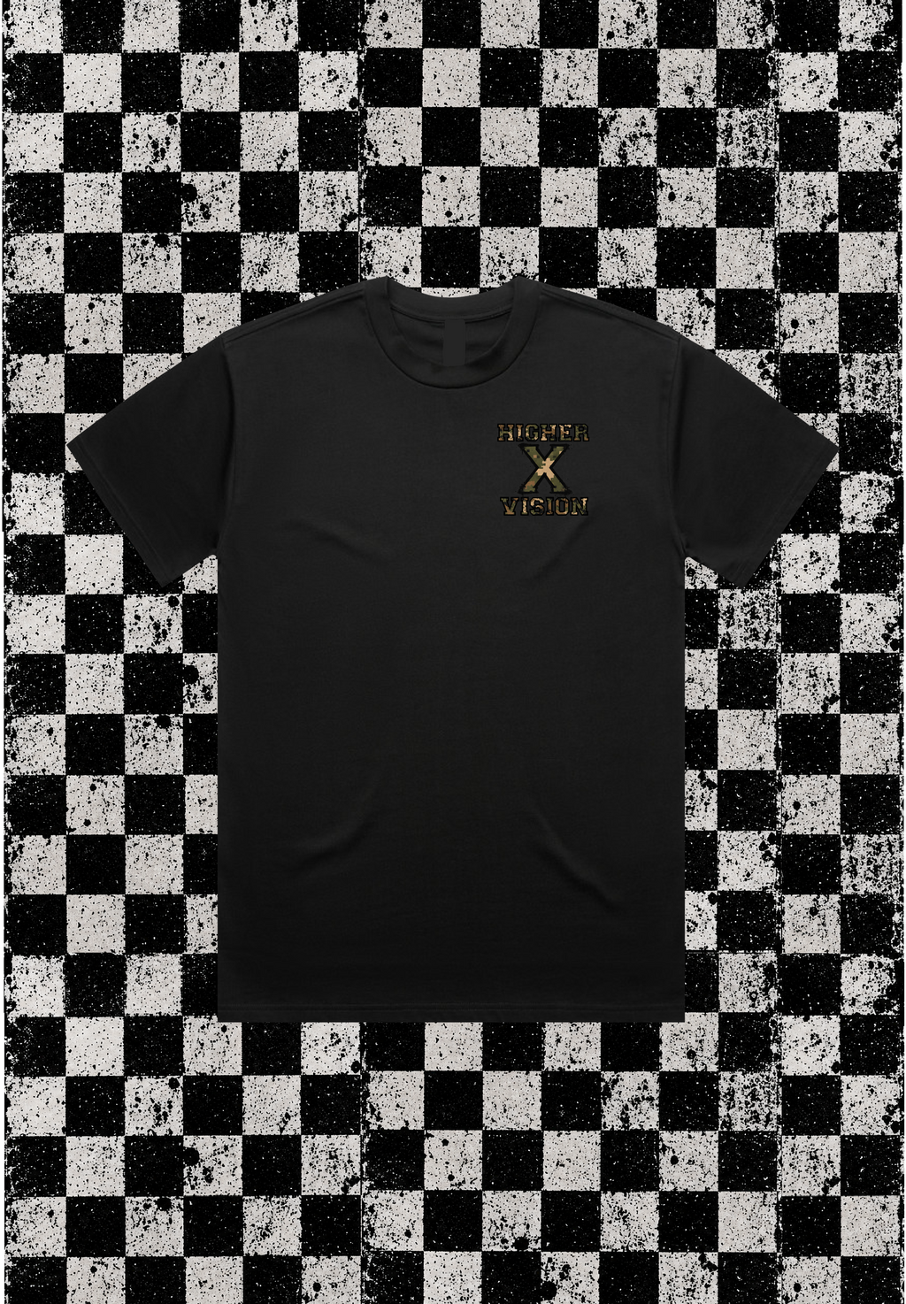 TEE BLACK CAMO X