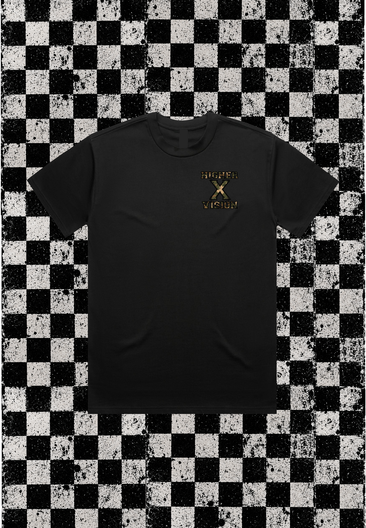 TEE BLACK CAMO X