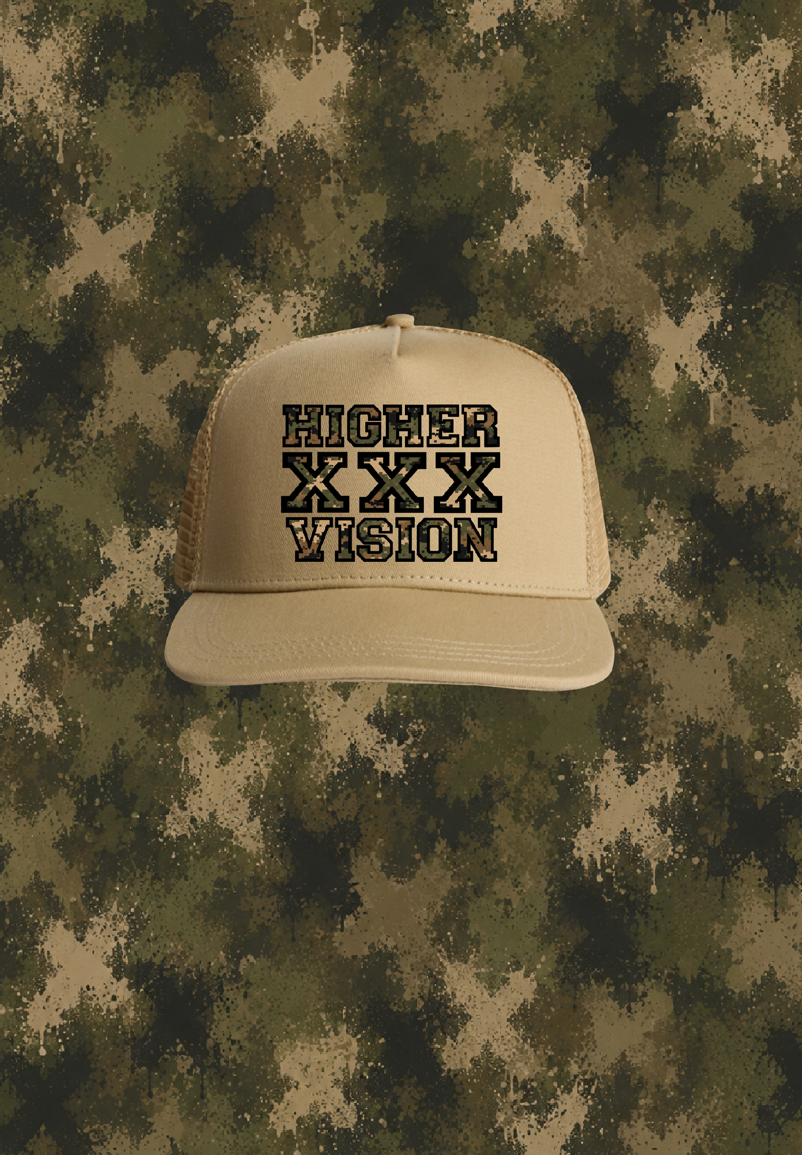 TRUCKER HAT KHAKI XXX