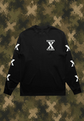 LONG SLEEVE TEE BLACK X
