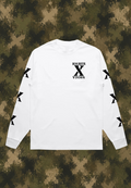 LONG SLEEVE TEE WHITE X