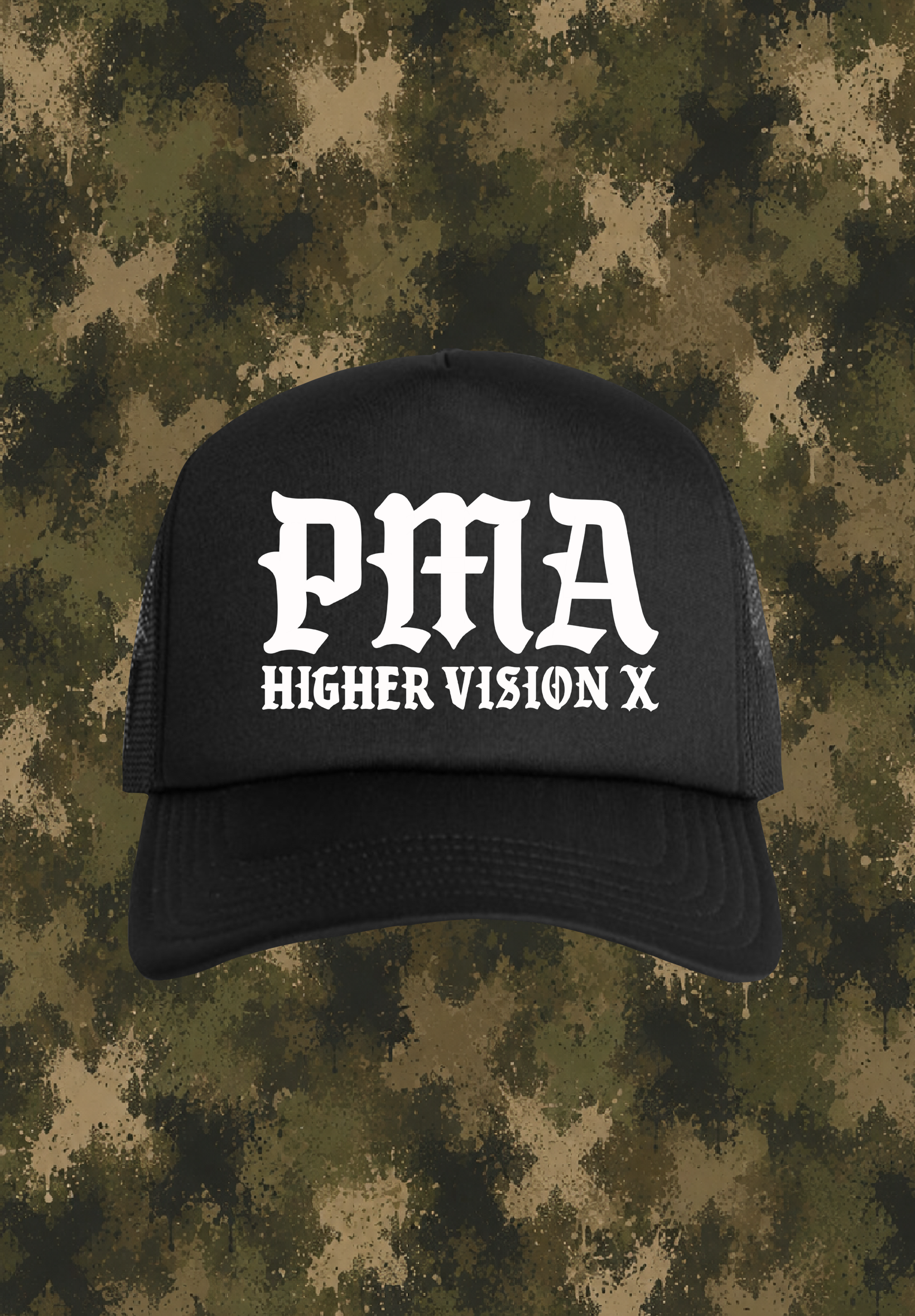 TRUCKER HAT BLACK PMA