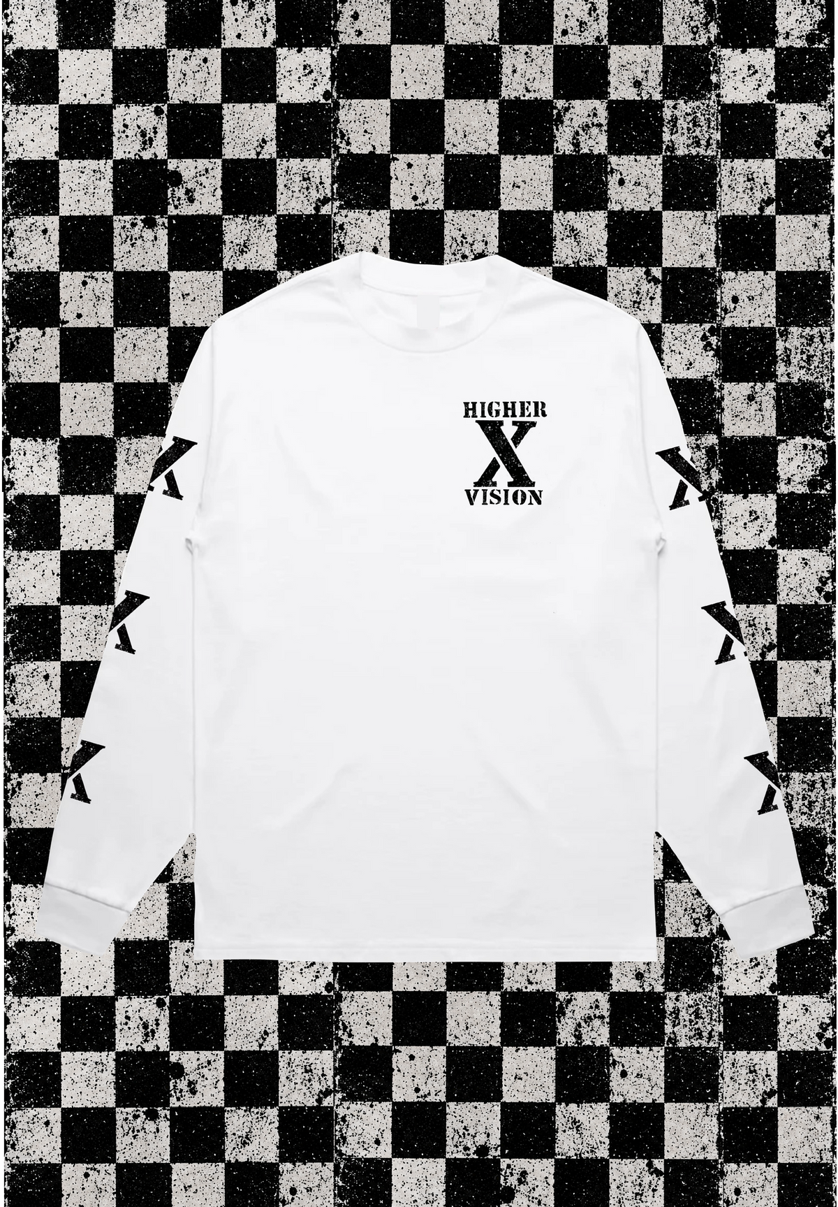 LONG SLEEVE TEE WHITE X