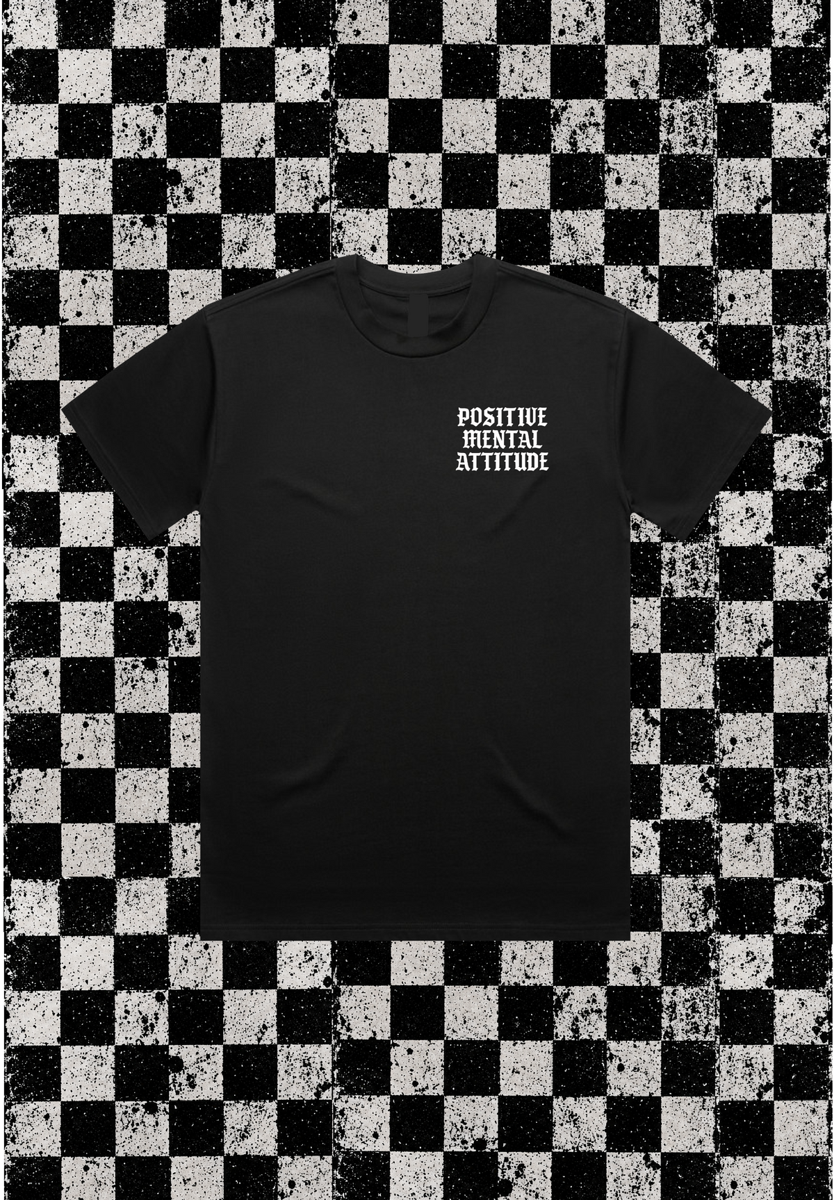 TEE BLACK POSITIVE MENTAL ATTITUDE