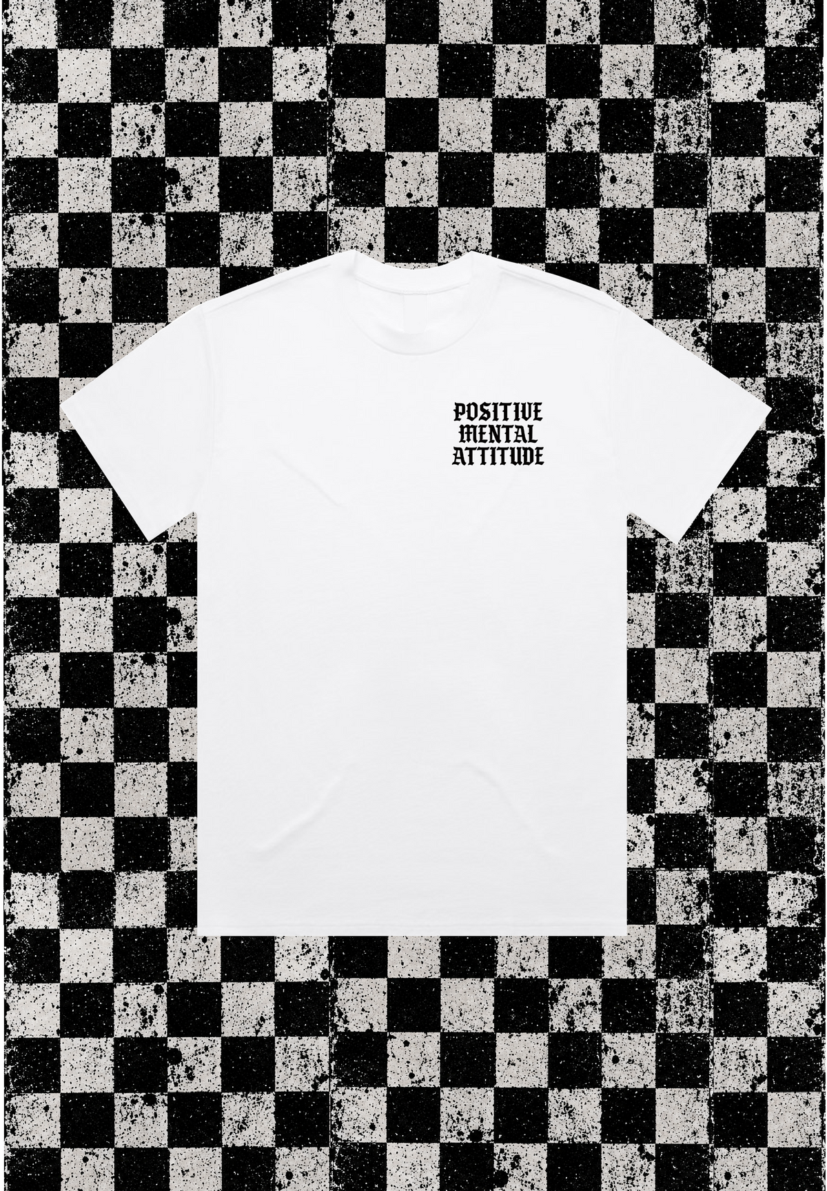 TEE WHITE POSITIVE MENTAL ATTITUDE