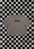 CROP TEE FADED GREY HIGHER VISION X