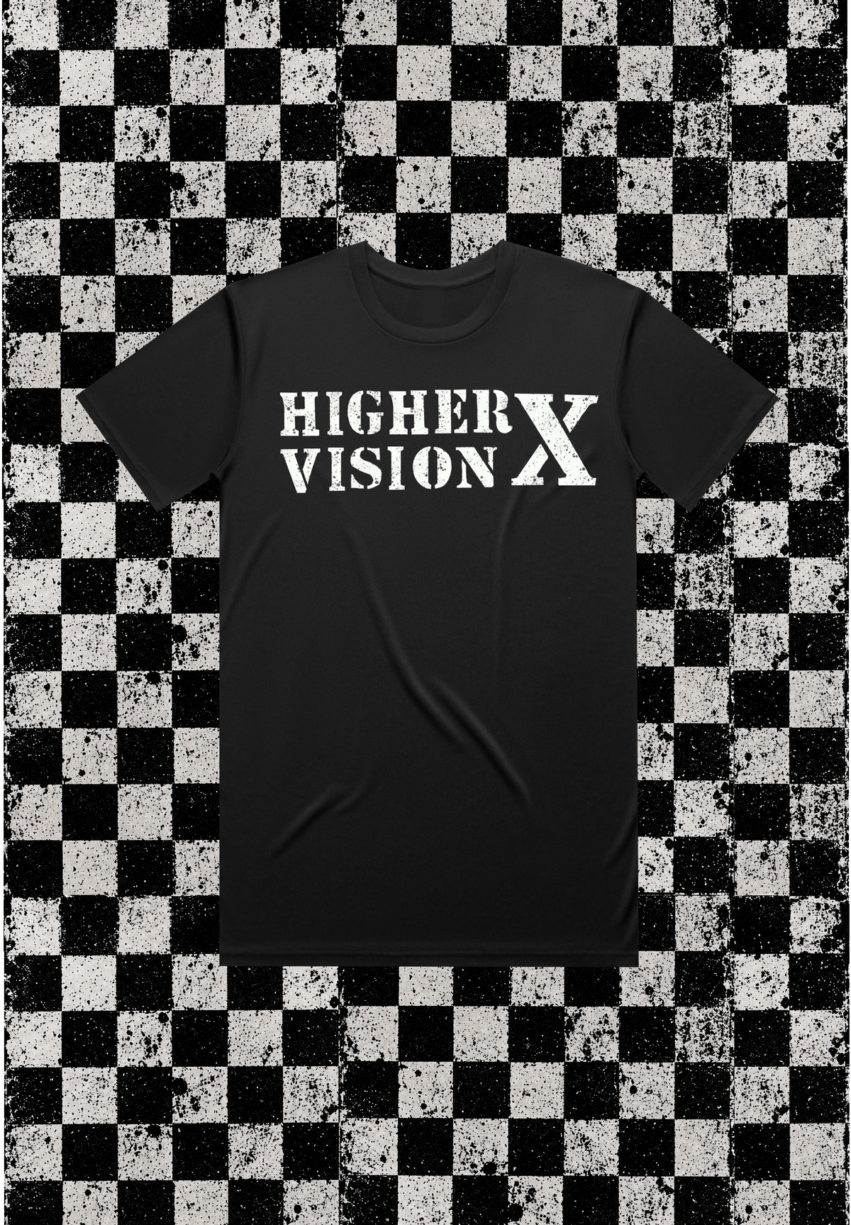 RUNNING TEE BLACK HIGHER VISION X